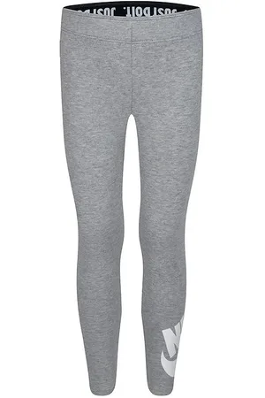 Nike Leggings - GrÃ¥meleret m. Hvid