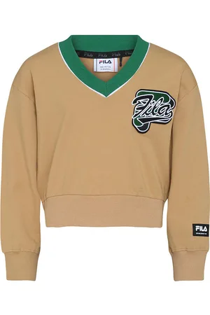 Fila Sweatshirt - Cropped - Tannheim - Iced Coffee