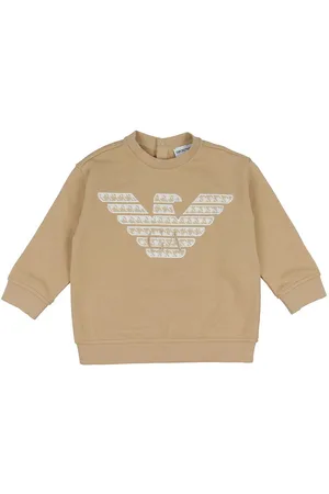 Emporio Armani Sweatshirt - Zenzero Chiaro m. Hvid