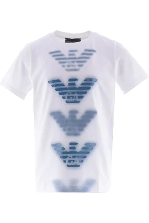 Emporio Armani T-shirt - Hvid m. BlÃ¥