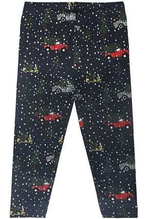 The New Siblings Leggings - TnsHoliday - Navy Blazer m. Print