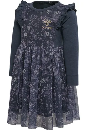 Hummel Tylkjole - hmlOann - Ombre Blue/Lilla m. Blomster