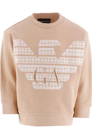 Emporio Armani Sweatshirt - Zenzero Chiaro m. Hvid