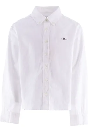 GANT Skjorte - Shield Oxford - Hvid