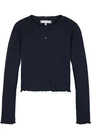 Tommy Hilfiger Bluse - Essential Rib - Desert Sky