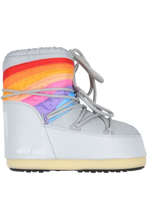 Moon Boot VinterstÃ¸vler - Icon Low Rainbow - Glacier Grey