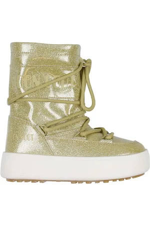 Moon Boot VinterstÃ¸vler - JTrack Tube Glitter - Guld