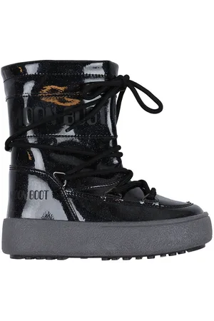 Moon Boot VinterstÃ¸vler - JTrack Tube Glitter - Sort