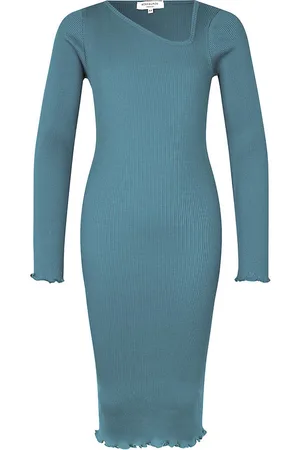 Rosemunde Kjole - Rib - Paris Blue