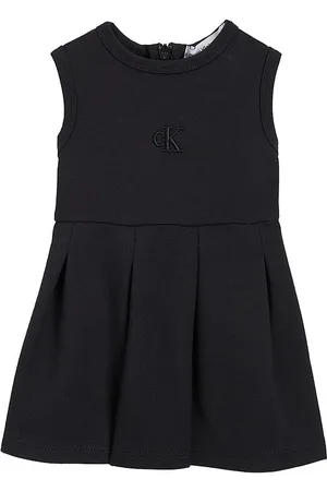Calvin Klein Kjole - Ceremony Fit Flare Punto - Sort