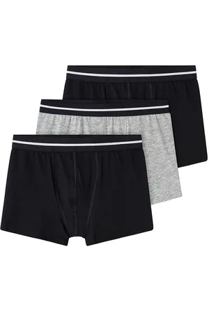 NAME IT Boxershorts - Noos - NkmBoxer - 3 pak - Sort/GrÃ¥