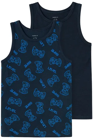 NAME IT UndertrÃ¸je - Noos - NkmTank Top Gamer - 2-pak - Dark Sap