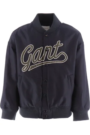 GANT Jakke - Script Logo Varsity - Evening Blue