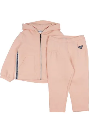 Emporio Armani Cardigan/Bukser - Rosa m. Logostribe