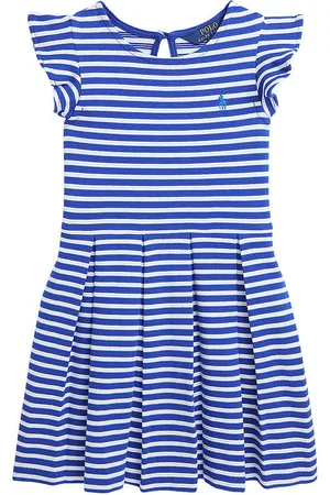 Ralph Lauren Kjole - BlÃ¥/Hvidstribet