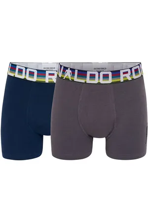 JBS Ronaldo Boxershorts - 2-pak - MÃ¸rkegrÃ¥/Navy