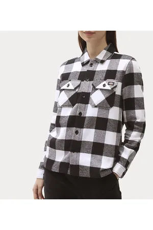 Dickies Skjorte - New Sacramento - Sort/Hvidternet