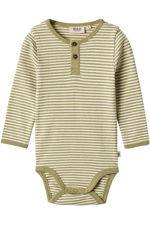 WHEAT Body l/Ã¦ - Benny - Sage Green Stripe