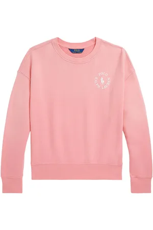 Ralph Lauren Sweatshirt - Ribbon Pink m. Hvid