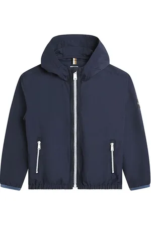 HUGO BOSS Jakke - Navy m. Hvid