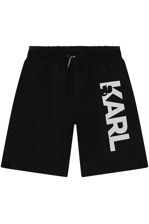 Karl Lagerfeld Badeshorts - Sort m. Hvid