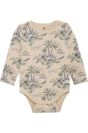 EN FANT Body l/Ã¦ - Slub - Cement m. Print