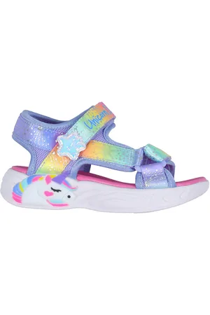 Skechers Sandaler m. Lys - S Lights Unicorn Dreams - Blue/Multi