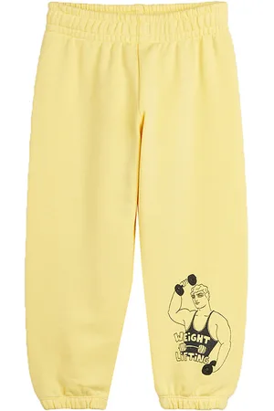 Mini Rodini Sweatpants - Weight Lifting - Gul