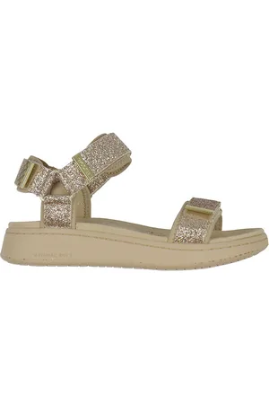 Woden Sandaler - Line Glitter - Coffee Cream