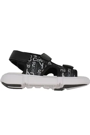 Calvin Klein Sandaler - Sort m. Allover Logo