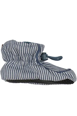 Melton Hjemmesko - Striped - Dark Denim