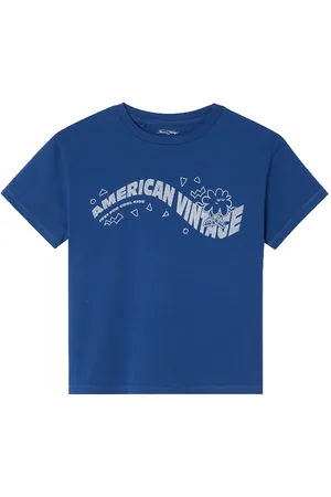 American Vintage T-shirt - Vintage Royal Blue