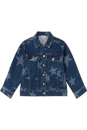 Stella McCartney Denimjakke - BlÃ¥/Hvid m. Stjerner