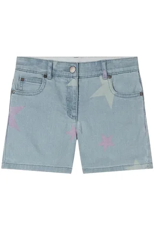 Stella McCartney Denimshorts - Celeste m. Stjerner