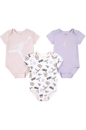 Jordan Body k/Ã¦ - 3-pak - Jumpman Flight - Pink Wash