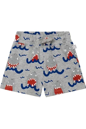Stella McCartney Sweatshorts - GrÃ¥meleret m. Hajer