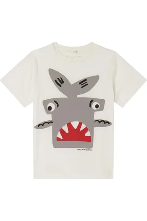 Stella McCartney T-shirt - Hvid m. Haj