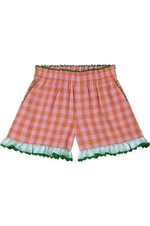 Stella McCartney Shorts - Rosa/Orangeternet m. GrÃ¸n