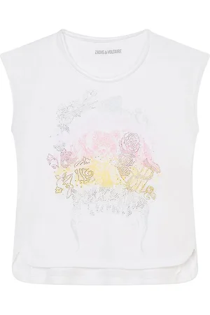 Zadig & Voltaire T-shirt - Angel - Hvid m. Print/Similisten
