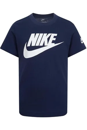 Nike T-shirt - MÃ¸rkeblÃ¥/Hvid