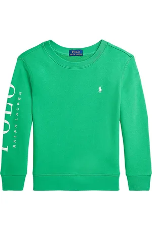 Ralph Lauren Sweatshirt - Tiller Green m. Hvid