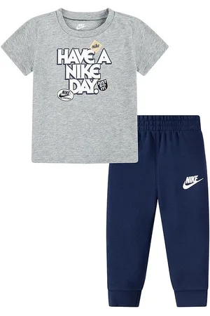 Nike SÃ¦t - Sweatpants/T-shirt - Midnight Navy