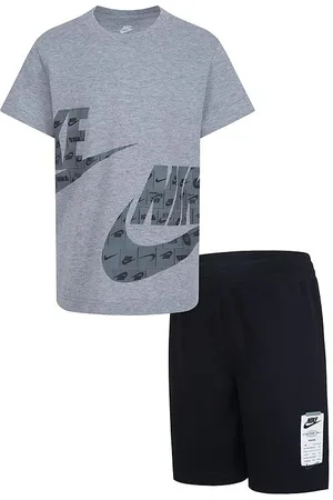Nike ShortssÃ¦t - Shorts/T-shirt - Sort/GrÃ¥