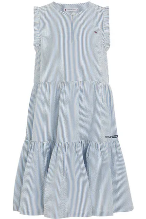 Tommy Hilfiger Kjole - Seersucker - Blue Spell Stripe