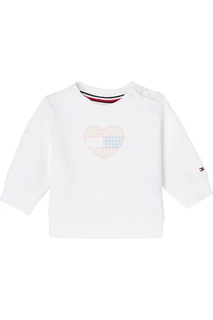 Tommy Hilfiger Sweatshirt - Gingham Flag - Hvid