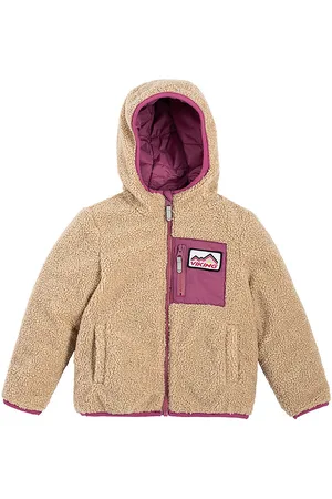Viking Fleecejakke - Vendbar - Playtime - Plum/Beige