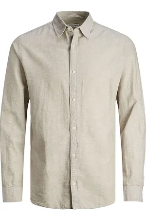 JACK & JONES Skjorte - JjeLinen - Crockery