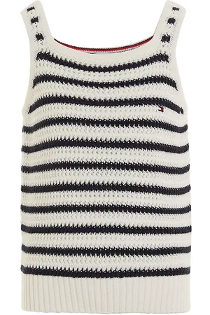 Tommy Hilfiger Top - Strik - Stripe Crochet - Calico/Desert Sky