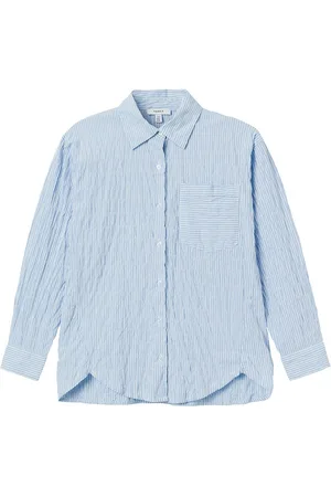 NAME IT Skjorte - NkfDustripes - Chambray Blue