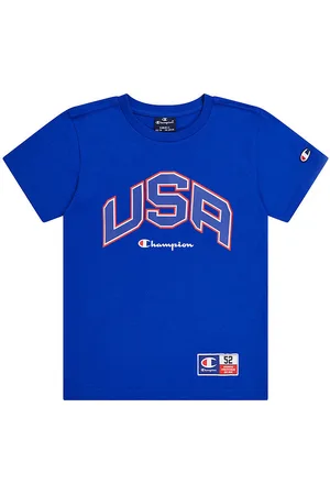Champion T-shirt - BlÃ¥ m. Print